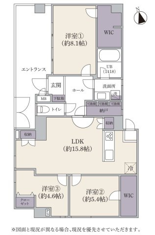 【間取り】 | サンビュー南町 | 3LDKは、リビングダイニングキッチンと3つの居室がある間取り。ファミリー層に非常に人気の高い間取りで、広々としたリビングで家族団らんを楽しみ、個室でプライベートな時間も確保できるのが大きな魅力です。