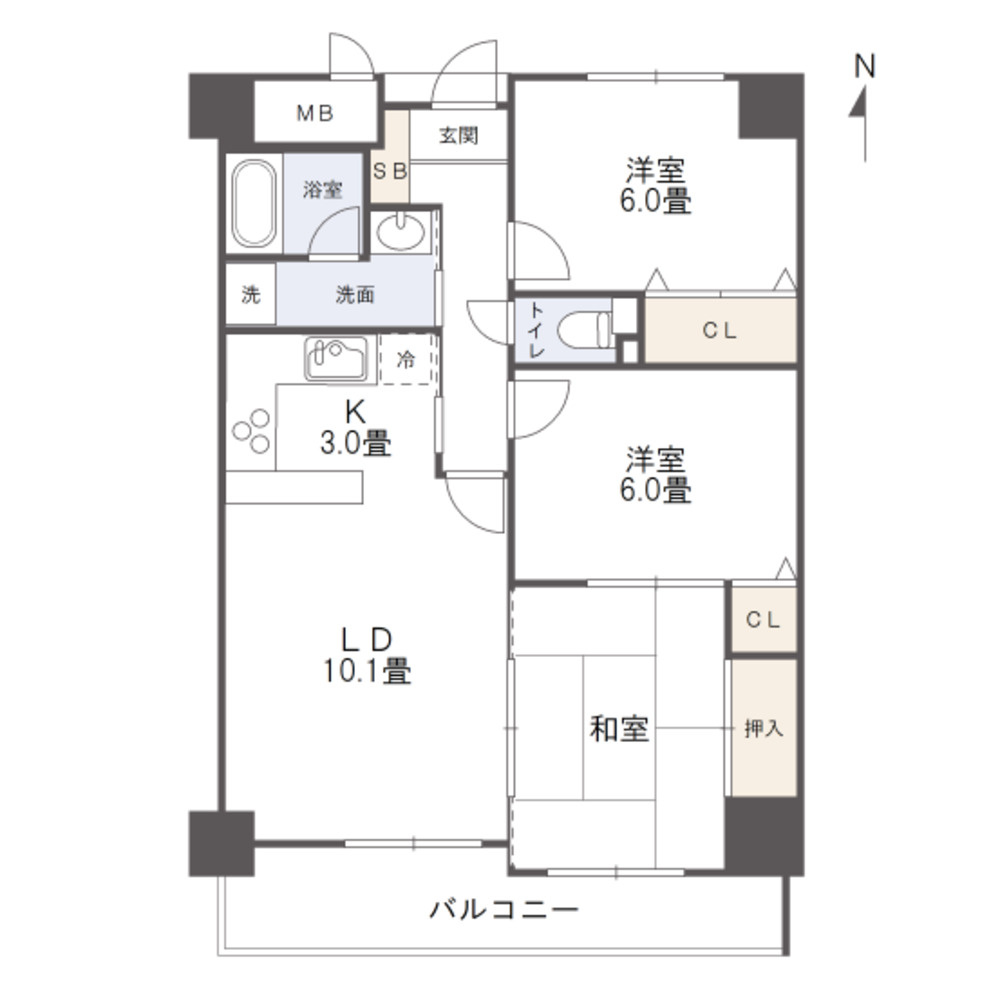 ロイヤルシティー日生の間取り