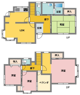 【間取り】 | 石原町戸建て
