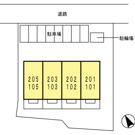 パークヒルズ ミモザの区画図