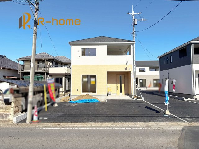 つくば市台町第3　新築戸建て　1号棟の外観|建物完成いたしました！ご予約で『平日』や『夕方』などでもご見学可能です！