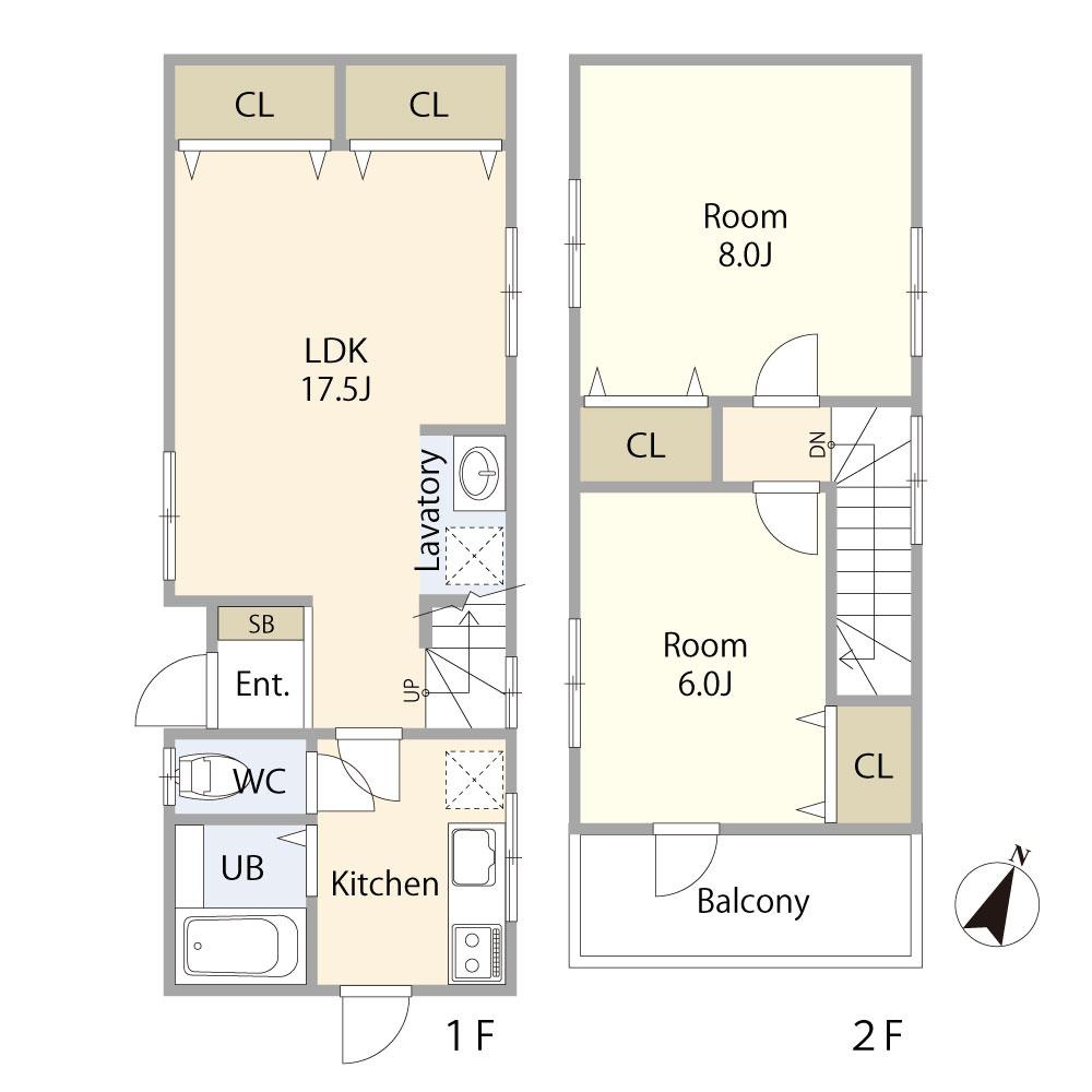 神戸市東灘区森北町4丁目戸建の間取り
