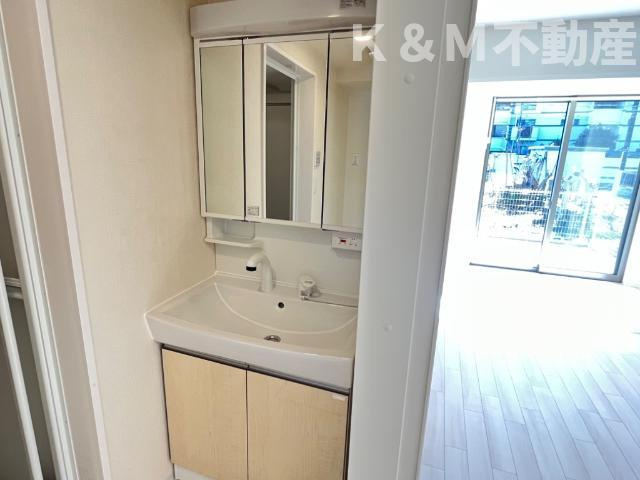 フェリーチェの洗面所|忙しい朝には欠かせない洗面所です