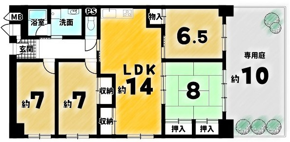 桂川ハイツ4号館