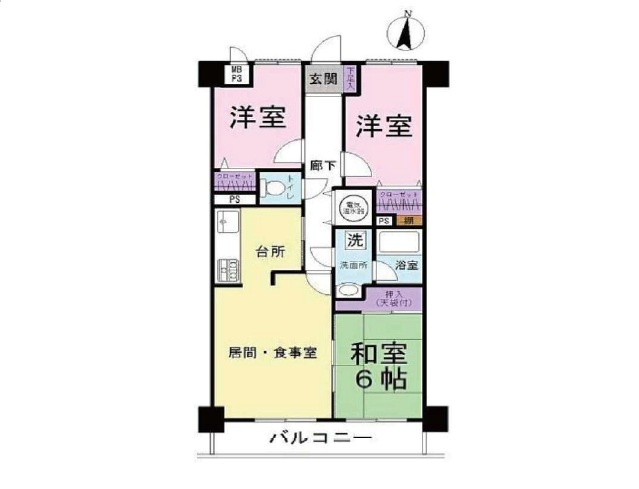 【間取り】 | ライオンズマンション東松山 | 3LDK