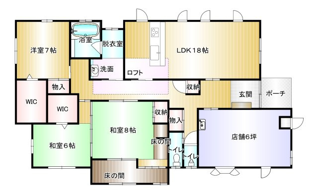 神埼市神埼町姉川の中古一戸建の間取り
