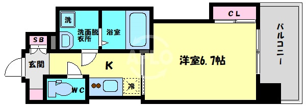 ファーストフィオーレ本町イーストの間取り|ファーストフィオーレ本町イースト　間取り