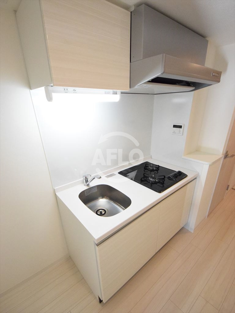 ファーストフィオーレ本町イーストのキッチン|ファーストフィオーレ本町イースト　2口ガスシステムキッチン