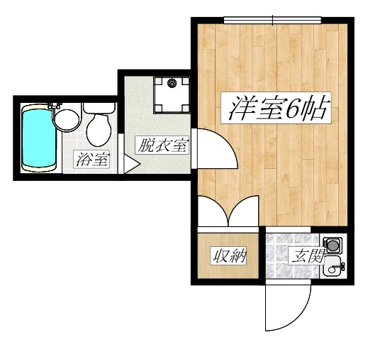 アイアイレジデンス土呂の間取り|駅徒歩6分！最上階の1R☆彡