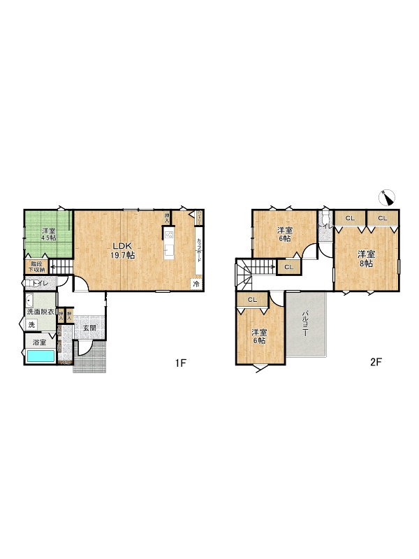 タマタウン姫路北条6棟/新築戸建の間取り