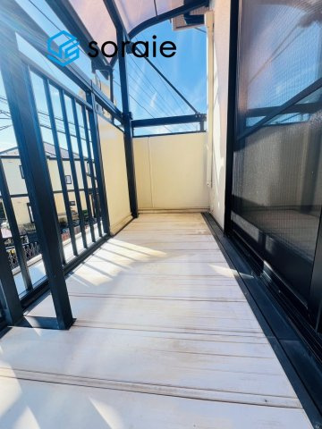 川越市吉田　4LDK＋S　中古戸建て　のバルコニー|令和7年11月4日撮影。