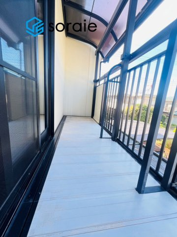 川越市吉田　4LDK＋S　中古戸建て　のバルコニー|令和7年11月4日撮影。