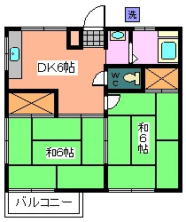 安藤ハイツの間取り