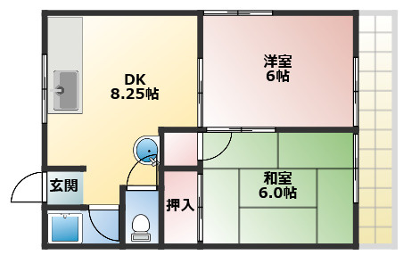 【間取り】 | ハイツつるの