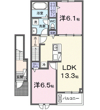 エスタブレBの間取り