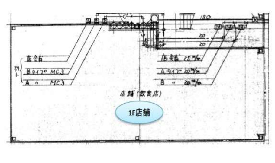 大正　店舗事務所の間取り