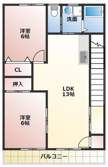 【間取り】 | フレグラントパルC