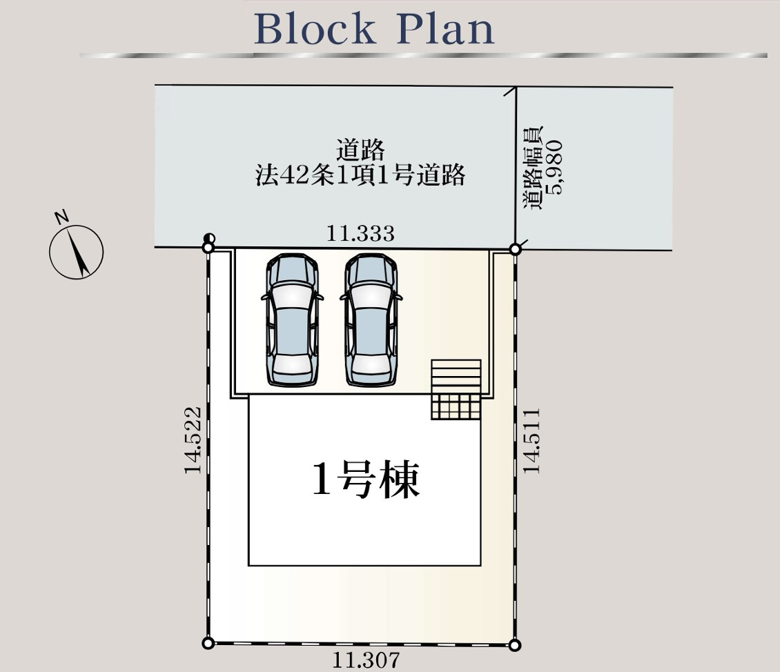 【新築戸建】深谷市岡里第4 全1棟の区画図