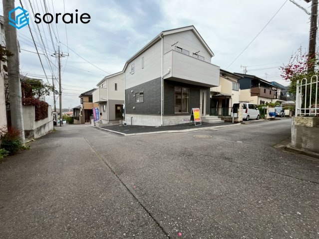 所沢市小手指南第37　新築戸建　クレイドルガーデンの前面道路含む現地写真|4/6撮影