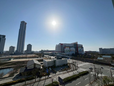【展望】 | 大阪ベイレジデンス | 南側棟になり、南港ATCホールや咲洲庁舎が見えます