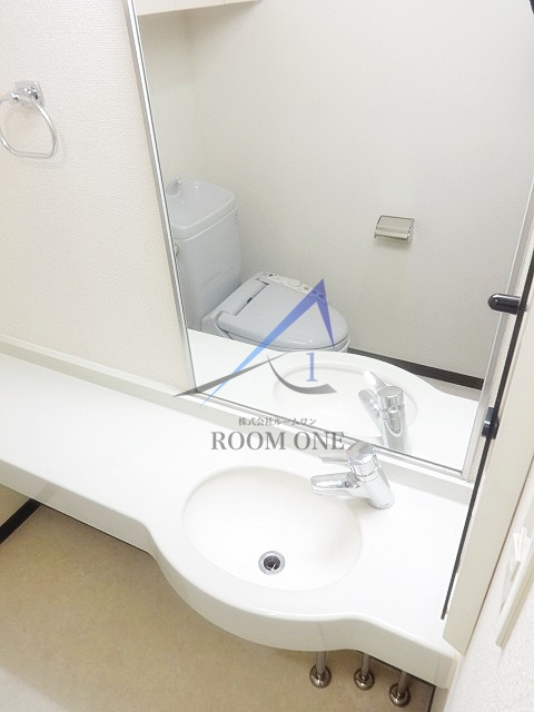 エスコート両国Ⅱの洗面所|洗面台です。