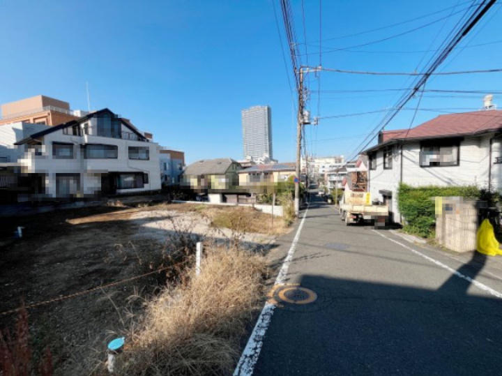 祝　成約済み　八王子市　子安町　売地の前面道路含む現地写真|～仲介手数料無料☆八王子ひなた不動産～　八王子市子安町　売地