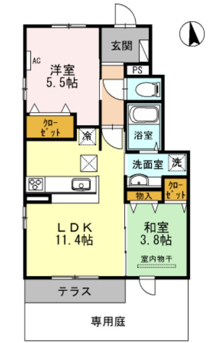 リバーサイド響の間取り