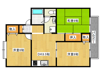 【間取り】 | エバーグリーン21D