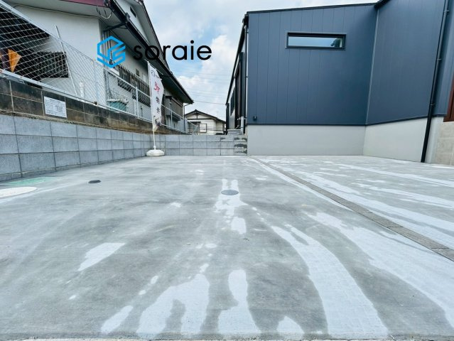 所沢市山口15期　新築戸建　おうちガーデンの駐車場|令和8年4月14日撮影。