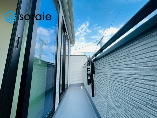 ハートフルタウン所沢市中新井３丁目　新築戸建　全２棟のバルコニー|4/20　撮影
