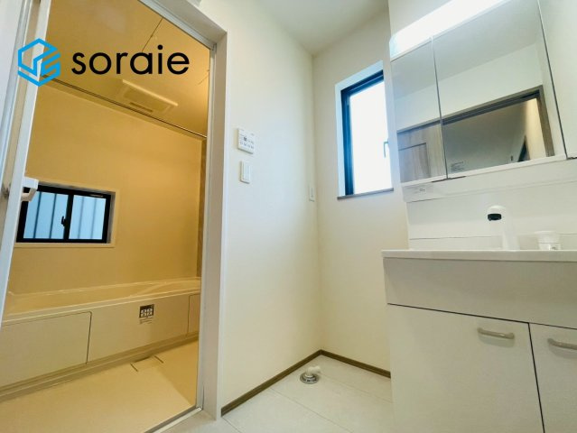 ハートフルタウン所沢市中新井３丁目　新築戸建　全２棟の脱衣所|4/20撮影