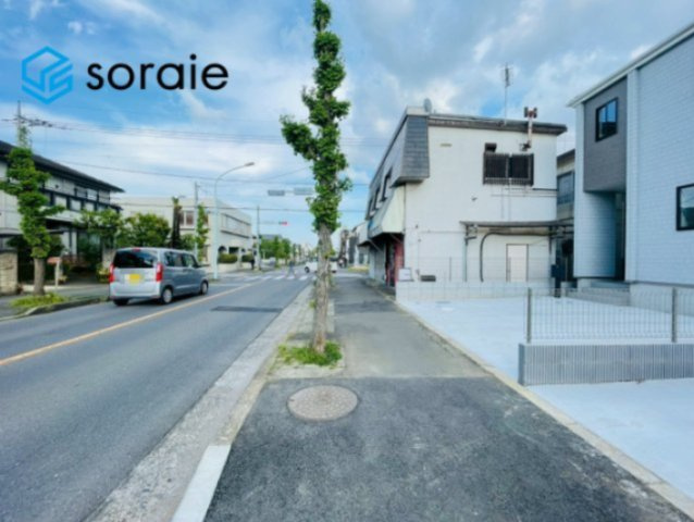 ハートフルタウン所沢市中新井３丁目　新築戸建　全２棟の前面道路含む現地写真|4/20撮影