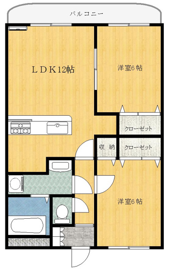 【間取り】 | ディアレストマンション