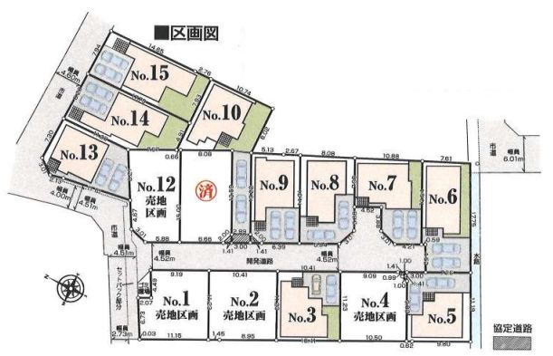 平塚市平塚３丁目新築戸建て　№14の区画図|区画図「平塚市平塚3丁目　戸建て」
