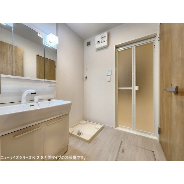 各務原市那加新田町１丁目のアパートの洗面所