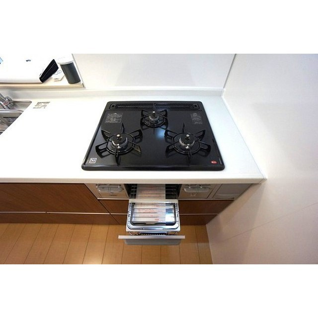 岐阜市領下のアパートのキッチン