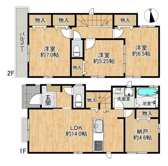 【間取り】 | 垂水区桃山台3丁目　新築戸建1号棟