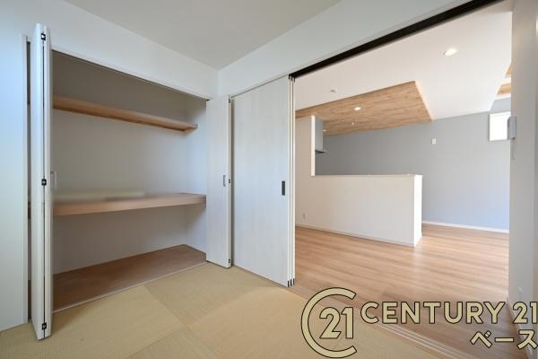 桜井市芝 ２号地／一戸建の収納|■現地撮影写真■和室にも収納スペース完備！
