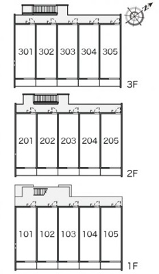 【区画図】 | クレイノ山栄ハイツ