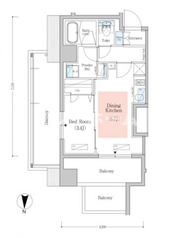 アーバネックス南品川Ⅱの間取り