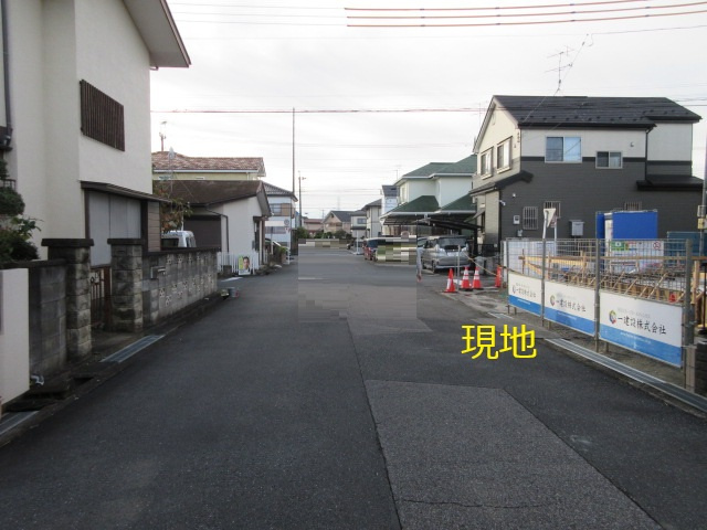 【仲介手数料無料】新築戸建　嵐山町志賀274-41（全1棟）の前面道路含む現地写真