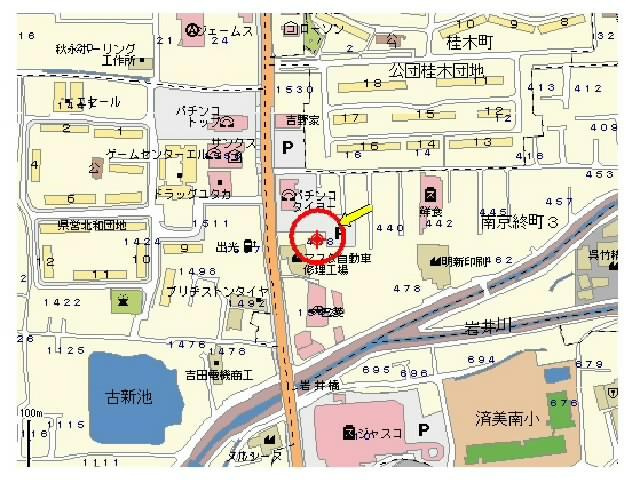 南京終　増田モータープールの地図