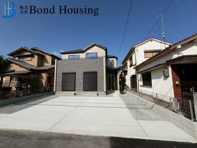 教育施設徒歩５分圏内　沢野2丁目　新築限定1棟の前面道路含む現地写真