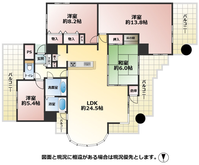 【間取り】 | サンパーク嵐山（D-2）