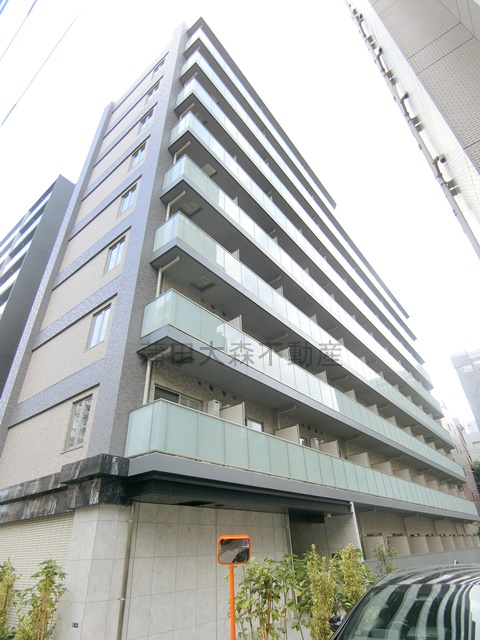 Augusta　Residence大森（オーガスタレジデンス）の外観|2025年7月築　RC鉄筋コンクリート造地上9階建て総戸数84戸の人気賃貸
東京都品川区南大井3丁目　JR京浜東北線大森駅徒歩10分、京浜急行本線大森海岸駅徒歩9分