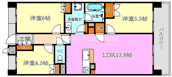 ワコーレ須磨ショアレーンの間取り