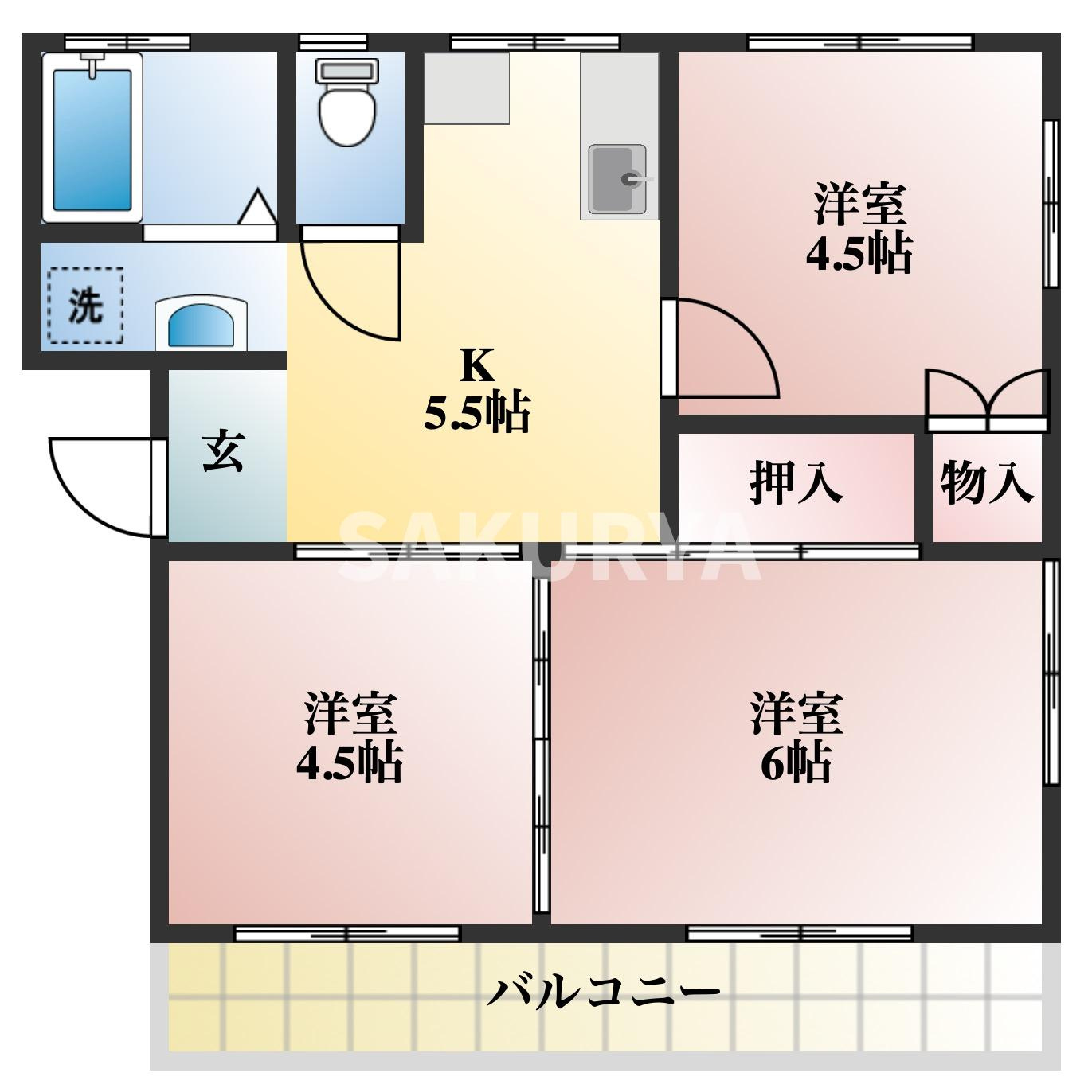 コーポみなみの間取り