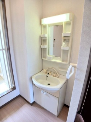 【洗面所】 | フルリール宮太夫Ａ | 脱衣スペースもあります