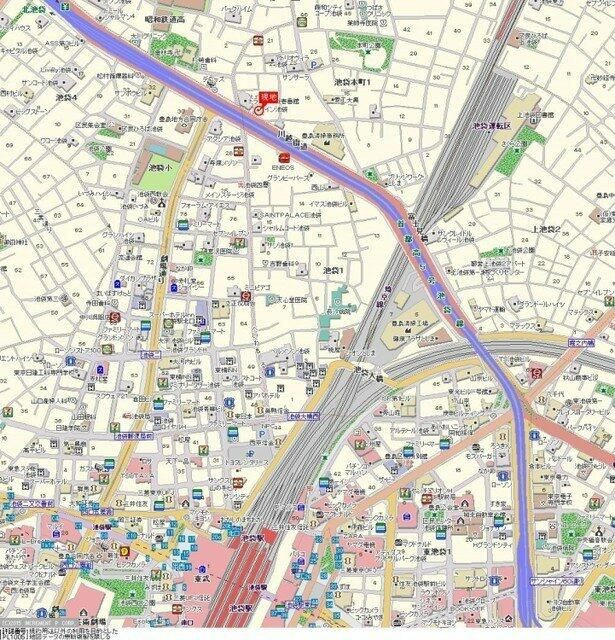 ウィン池袋の地図