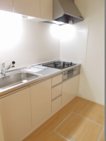 クレセントＢのキッチン|使いやすいキッチンです